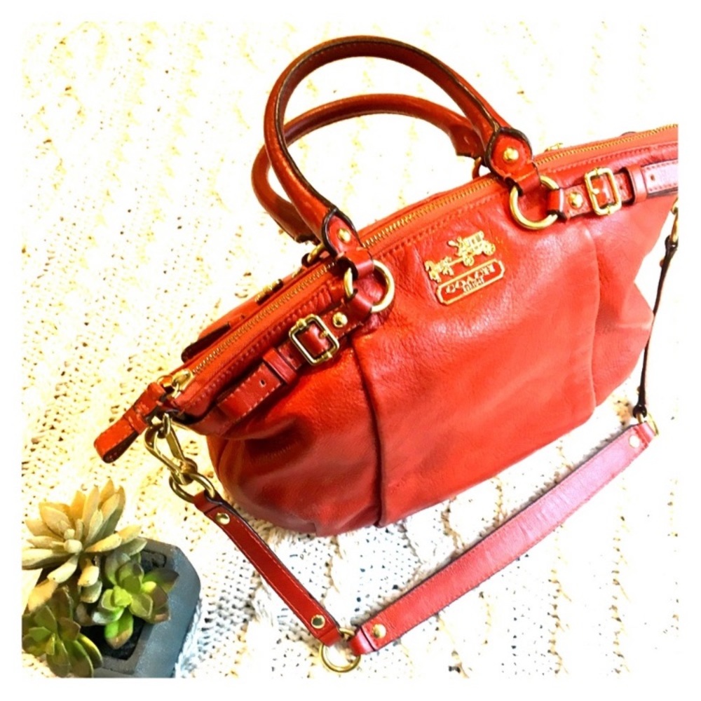 Coach Kelsey Pebbled Leather Satchel